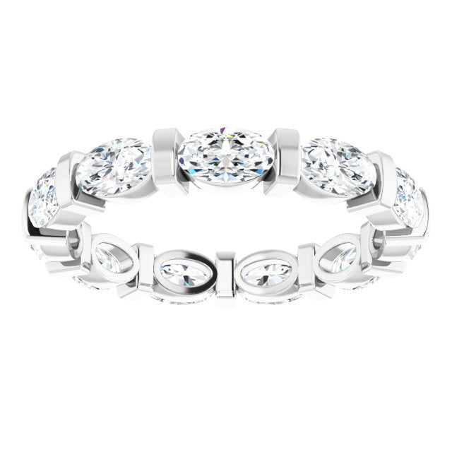 2.31 ct. Oval Diamond Eternity Band-VIRABYANI